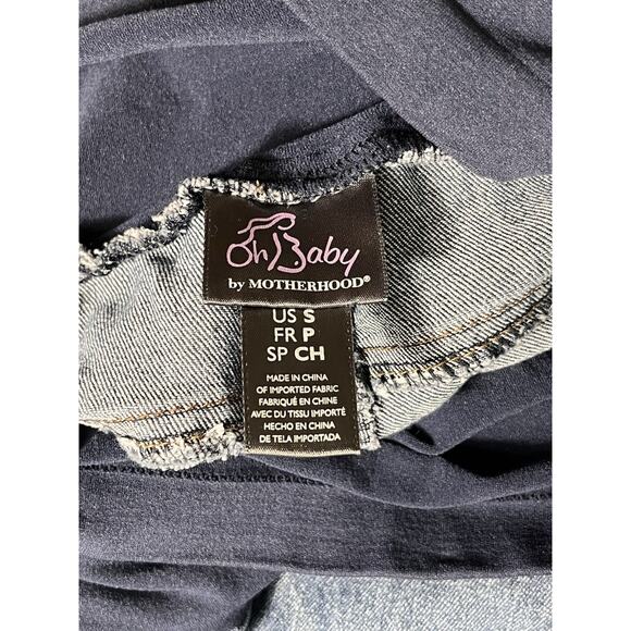 Oh Baby by Motherhood Maternity Jeans Small Bootcut Over Belly Panel Blue - Picture 5 of 10